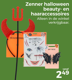  zenner halloween beauty haaraccessoires diadermine 3.99 fantastic 