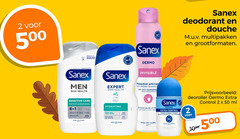  sanex deodorant douchegel 1 2 6 7 48 50 500 certified by british skin foundation developed with dermo men health expert invisible protection anti vlekken transpiral sensitive care protects types shower gel douche complex hydrating droge huid peaux keeps healthy multipakken grootformaten gele witte control sweat odour anti-perspirant deoroller ml 