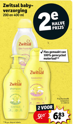  2 100 200 400 zwitsal baby verzorging ml halve rijke huidolie fles gemaakt gerecycled materiaal shampoo shampooing your gevoelige bodylotion resolution babyhuid ph ingredienten m.u.v dop labels natuurlijke oorsprong 