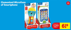  clementoni microfoon smartphone baby try microphone and press 10 mnd touch play 