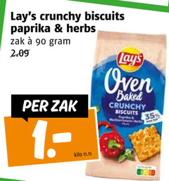  lays zoutjes 35 90 crunchy biscuits paprika herbs zak kilo oven baked 