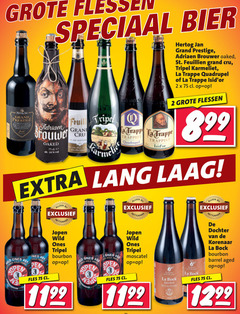  speciaalbieren 2 3 10 13 flessen grand prestige bier brouwer oaked akc gram cru hertog jan st. tripel karmeliet la trappen quadrupel trappist lang laag wild hope open ines thing pen fles bourbon 02 moscatel bock ph dochter korenaar barrel aged 