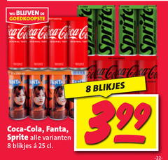  coca-cola fanta sprite cola frisdrank 8 25 coca co anta blikjes 