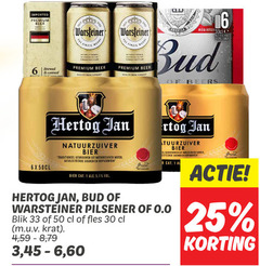  bud hertog jan warsteiner blikjes bier alcoholvrij 1 6 16 25 30 33 50 imported premium beer brewed einzig la quality from car america register biere beers natuurzuiver traditioneel water geselecteerde granen hopsoorten 5 grand r pilsener 0.0 blik fles krat 4 8 3 60 