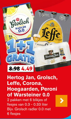  hoegaarden leffe hertog jan corona warsteiner grolsch alcoholvrij bier 1 2 6 100 0.0 meesterschap 6x citroen radler anno blonde belge belgisch abdijbier peroni pakken blikjes liter 00 grand 