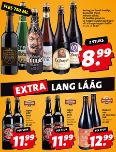  speciaalbieren 2 10 750 fles ml hertog jan grand prestige karmeliet tripel oaked st. cru la trappen trappist quadrupel stuks ripe dc dry lang wild open bon bourbon stuk 02 moscatel dochter korenaar 