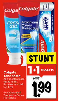  colgate tandpasta 1 10 fresh caries gel protection breath protective boost regular gate advanced with white days dual soorten tubes ml stuk 