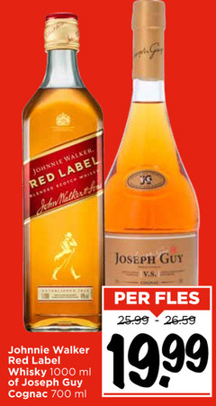  joseph guy johnnie walker cognac whisky 700 1000 red label blended scotch john ml fles 