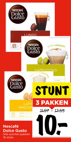  nescafe dolce gusto capsules 3 16 lungo cremoso cappuccino soorten pakken stuks 