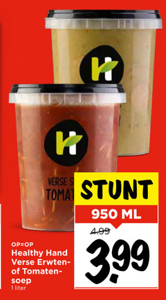  soep 1 950 verse tomaten healthy hand erwtensoep liter ml 3.99 