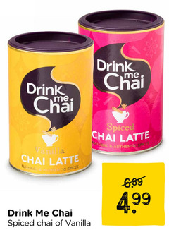  thee drink chai vanilla latte spices spiced natural authentic 