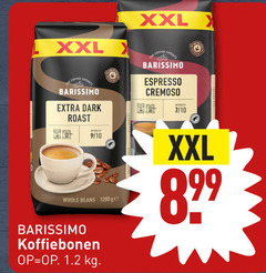  barissimo koffiebonen xxl coffee experts dark roast intensity 9 10 whole beans ge espresso cremoso 7 1.2 