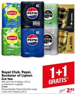  1 2 4 25 40 100 400 4x l caffeine calories lipton original sparkling ice tea bruisend sugar pack pepsi taste zero royal club suiker ginger green rockstar energy drink tonic classic blikjes combineren cola 