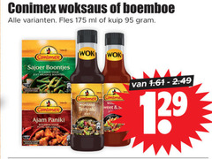  conimex woksaus boemboe fles ml kuip sajoer boontjes zoet kruidige ajam paniki wok teriyaki 