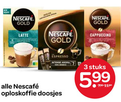  nescafe oploskoffie 3 10 min gold latte cappuccino espresso doosjes stuks 