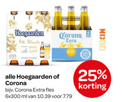  hoegaarden corona speciaalbieren 25 100 wit blanche nix18 fles ml 