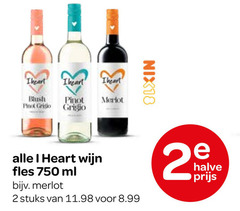  rose rode wijn witte 2 750 heart pinot grigio merlot nix18 fles ml stuks halve 