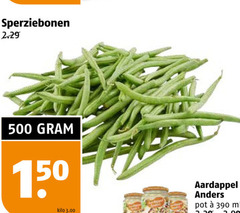  sperziebonen 150 500 kilo aardappel pot ml 