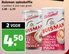  buisman oploskoffie 2 5 potten kilo v.a. classic cappuccino fier dikke laad mcafee caramel since milde 