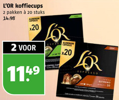  douwe egberts l or koffiecups 2 20 pakken stuks aluminium capsules espresso coffee estremo 