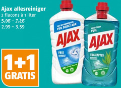  1 2 ajax allesreiniger liter vuil fris eucalyptus 