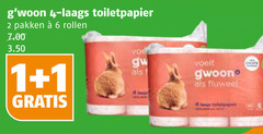  gwoon toiletpapier 1 2 4 6 pakken rollen voelt fluweel papier 