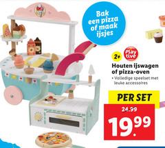  bak pizza ijsjes play 2 houten ijswagen oven speelset accessoires 19 99 