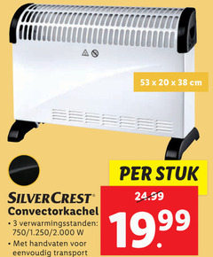  3 20 750 silvercrest convectorkachel verwarmingsstanden handvaten transport cm stuk 