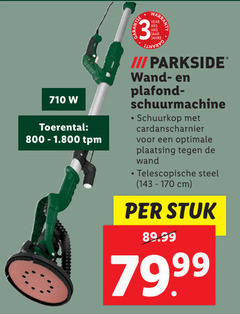  3 toerental tpm parkside wand plafond schuurmachine schuurkop plaatsing telescopische steel cm stuk 