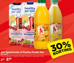  1 30 100 209 vertrouw healthy people vitamineboost cleansing cranberry appel afweersysteem huid binnenuit sinaas fruit puur sap appelsientje stuk pak liter 