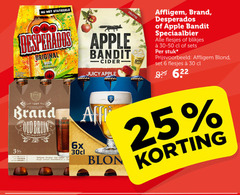  brand desperados apple bandit affligem appelcider speciaalbieren 6 25 30 fruitig original beer cider juicy zoete zuiden caramel anno 6x speciaalbier blikjes stuk blond 