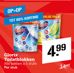  5 glorix toiletblokken clean fresh pakken stuks stuk 5x pack power citrus hygiene 