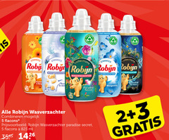  2 3 5 33 100 825 biologisch afbreekbare ingredienten fles recycle classics collections roby robijn robin wasverzachter berg morgenfris paradise secret beautiful mystery combineren ml 