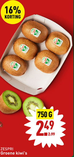  zespri kiwi 16 750 esprit groene 