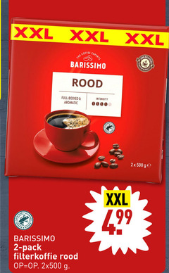  barissimo koffie 2 500 xxl coffee experts rood all quality edition people nature full aromatic intensity pack filterkoffie 2x ge 