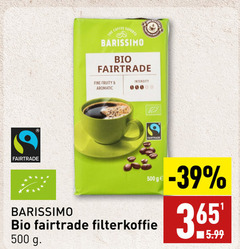  barissimo koffie 500 coffee experts bio fairtrade fine fruity aromatic intensity quality filterkoffie 