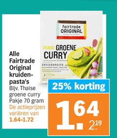  fair trade original boemboe 25 219 fairtrade kruiden thaise groene curry kruidenpasta thailand landen mild pakje varieeren 