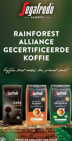  segafredo koffie zanetti rainforest gecertificeerde coffee planet smile selezione casa gusto cremoso premium choice aromatico organica espresso caffee gram whole beans this 00 caffe proef 