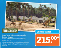  toeristenbelasting beekse bergen beleef safari bezoek hotel resort lake safaripark stuk 