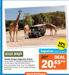  2 5 10 28 30 dag bezoek beekse bergen tickets safari safaripark oog wilde dieren wandel boot bus big drie jonge ticket jaar deal 