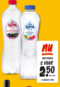  spa en fruit fruitdrank 1 2 250 touch blackcurrant bruisend schwarze cassis zwarte bes raspberry apple flessen liter 