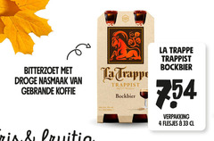  la trappe speciaalbieren 4 7 33 trappist bitterzoet droge gebrande koffie trappen 330ml bockbier 