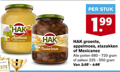  hak bonen appelmoes 12 100 225 720 open ingredienten amro bruine stuk groente stazakken potten zakken 