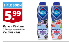  karvan cevitam limonadesiroop 2 100 flessen 5.99 liter original cassis aardbei 