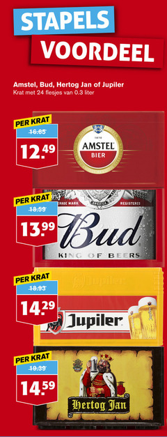  jupiler amstel bud hertog jan krat bier 24 1870 stapels voordeel liter trade america king beers 