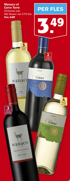  rode wijn witte rose 2 3 4 5 2022 cerro torre chileense flessen liter 3.99 fles rond classic soepel chardonnay chile wine merlot central cabernet sauvignon blanc droog fris 