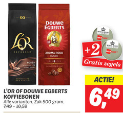  douwe egberts l or koffiebonen 19 500 espresso forza intensity intense fiery coffee beans aroma rood bonen evenwichtig rond zak 7 10 royal boch since belgium 2 zegels 6 