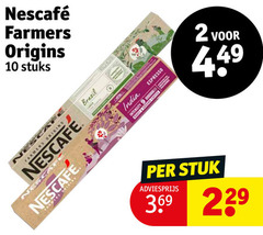  nescafe koffiecups 2 10 farmers origins stuks brazil india intensity espresso stuk 3 69 