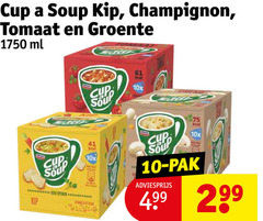  unox cup a soup soep 10 kip champignon tomaat groente ml 10x pak 