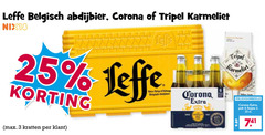  leffe corona karmeliet krat bier speciaalbieren 3 6 22 25 33 belgisch abdijbier tripel nix18 kratten pak 